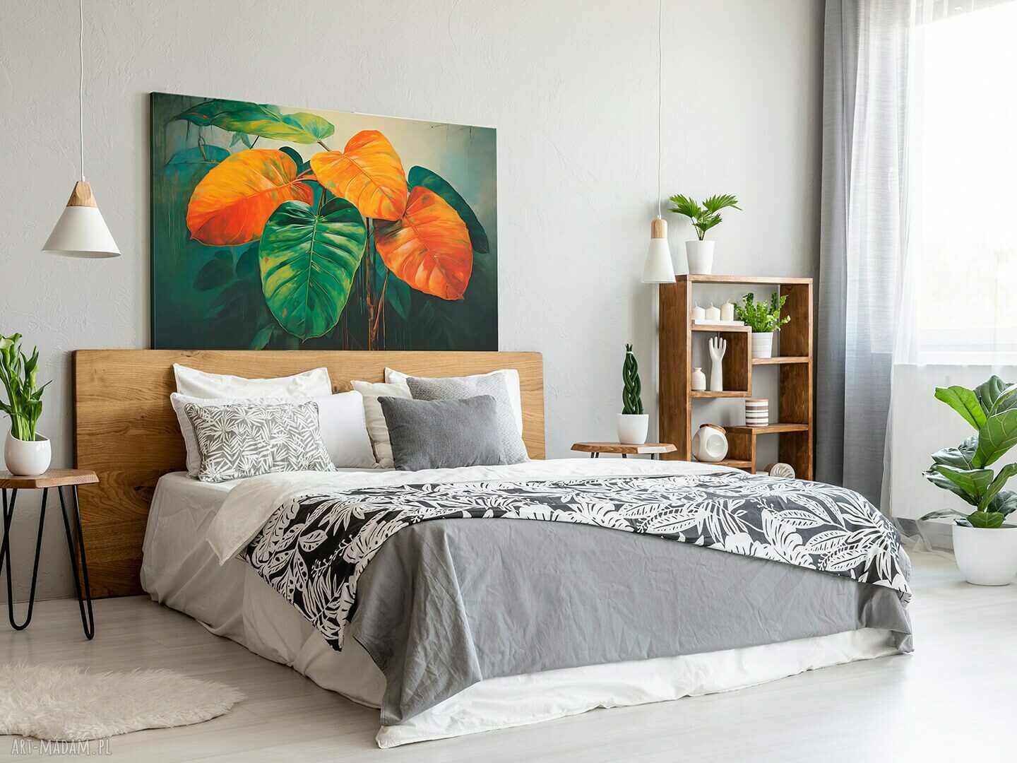 Obraz na płótnie Martwa natura Monstera - 120x80 cm (102501)