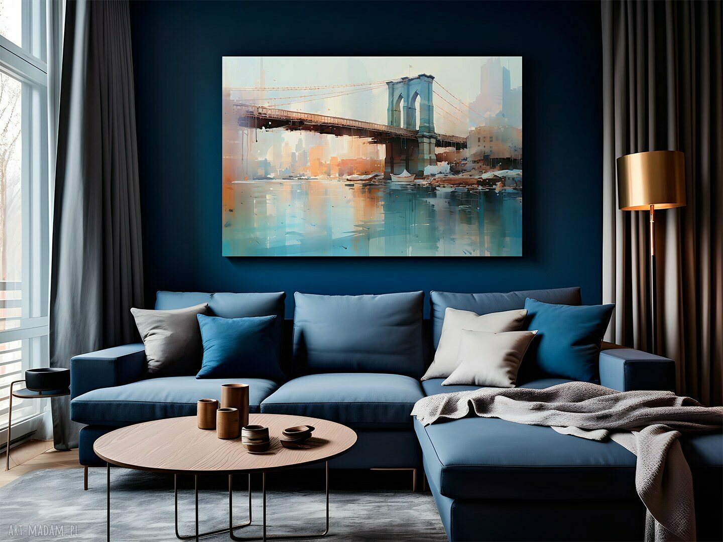 Nowoczesny obraz na płótnie Most Nowy Jork Brooklyn 120x80 cm