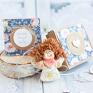 scrapbooking kartki dla koleżanki aniołek dobrych słów