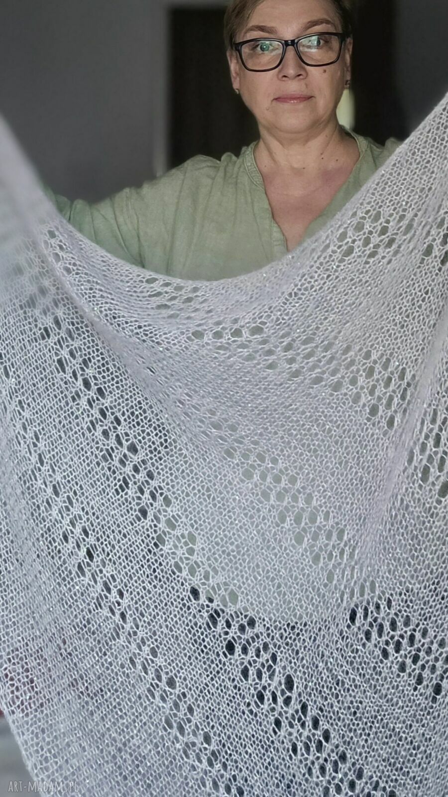 dodatki: Chusta Mgła handmade