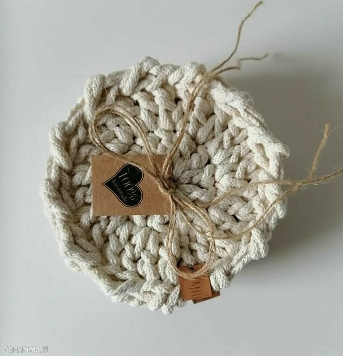 podkładki: komplet podkłaek pod kubki 4 szt HandMade