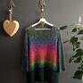 handmade swetry multikolorowy sweter anguria