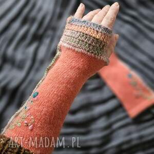 rękawiczki mitenki, na dłonie, ocieplacze na prezent