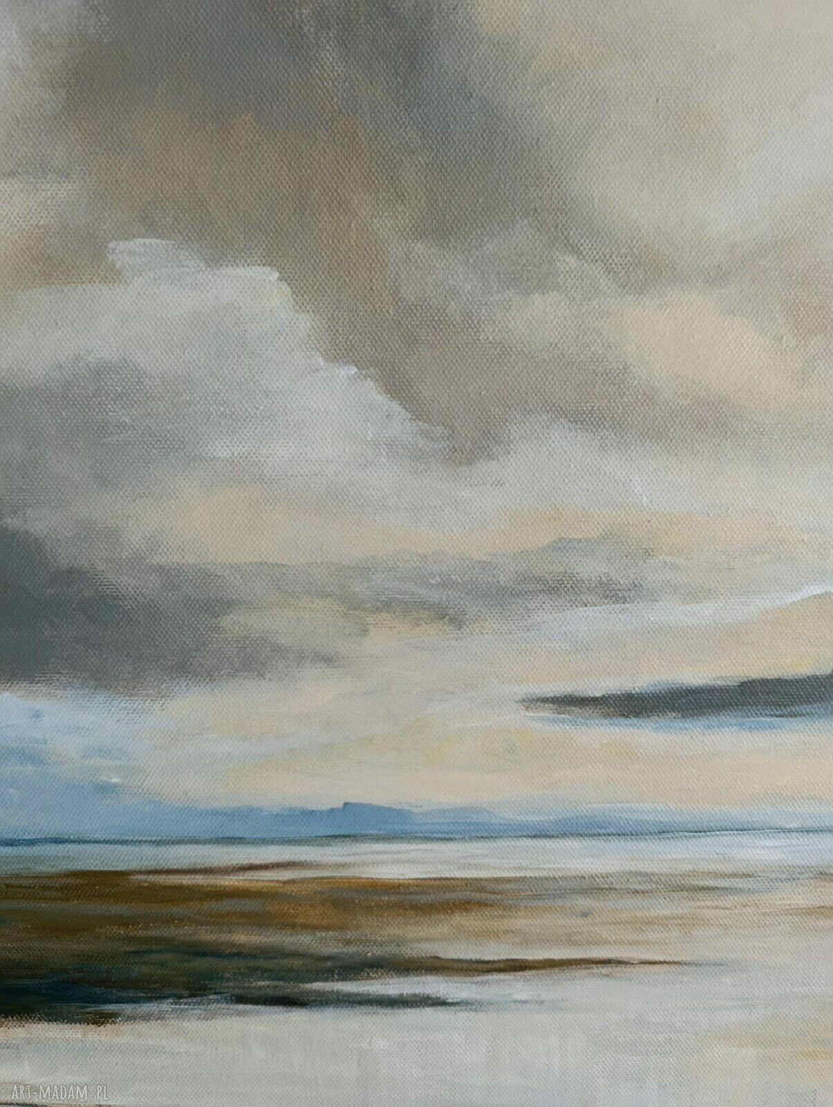 Na skraju nieba - nastrojowy obraz akrylowy 50x60 cm