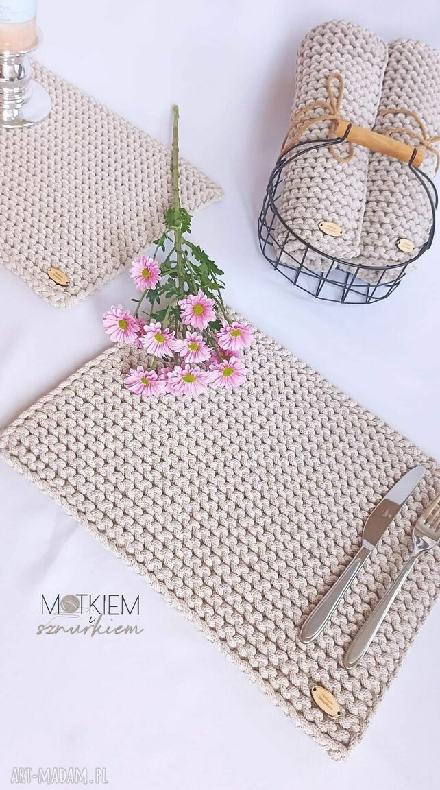 Podkładka na stół ze sznurka Blaise 25/35 cm