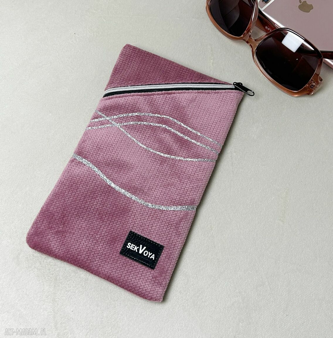Welurowe etui na telefon lub okulary ZERO WASTE 35