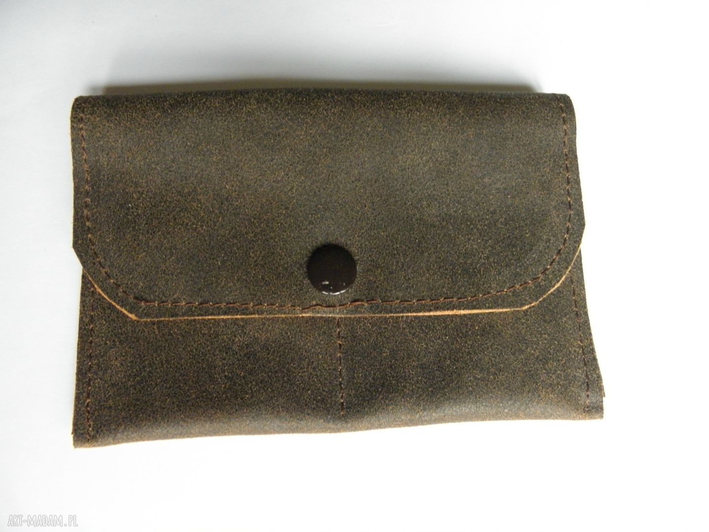 Etui na tytoń i tytonierkę z naturalnej skóry vintage - męskie