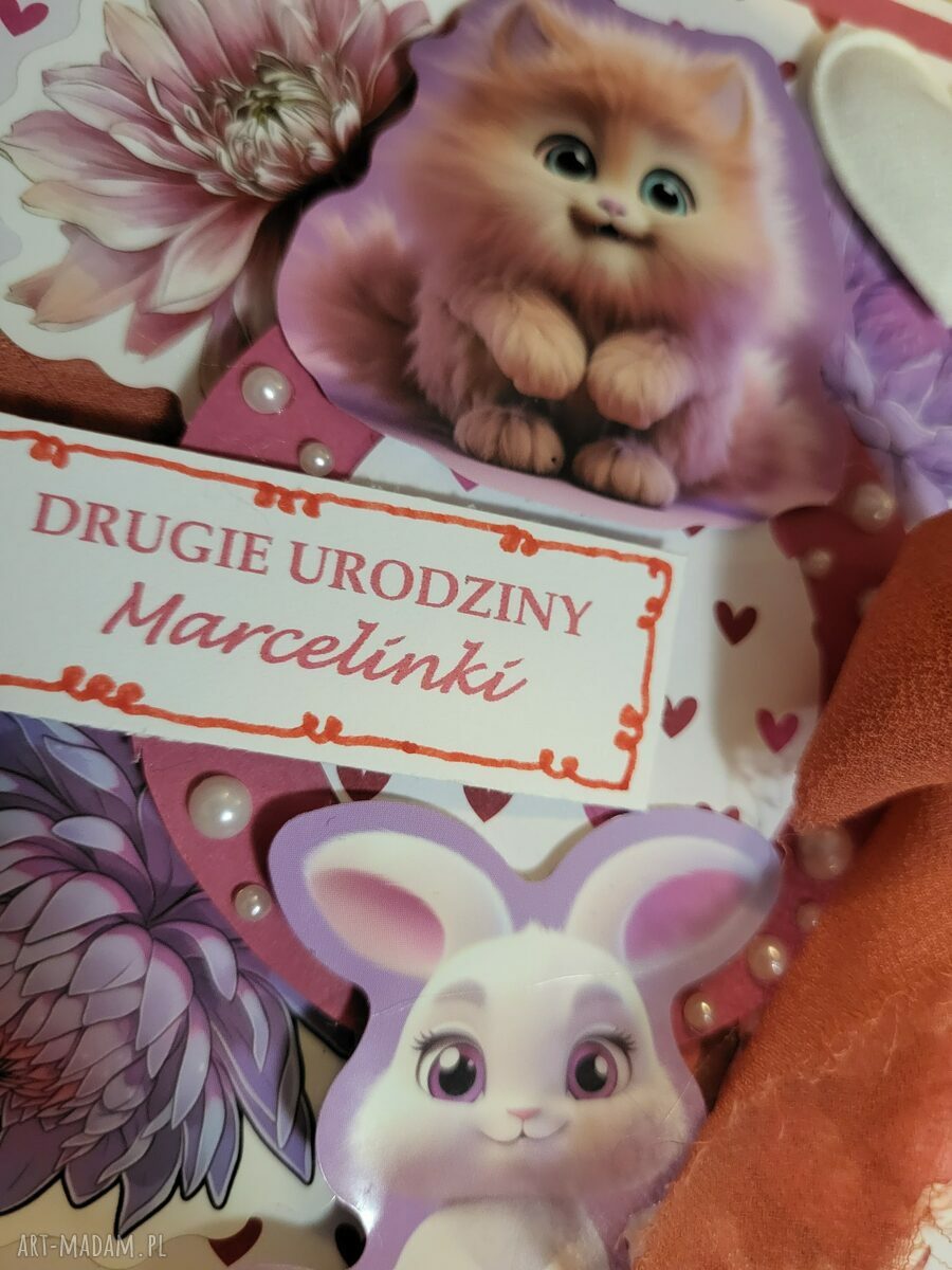 Kartka na urodziny dla dziewczynki