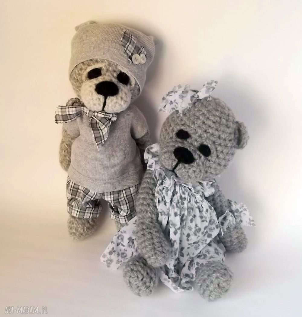 Misie na zamówienie - szydełkowe maskotki handmade dla dziecka (personalizacja)