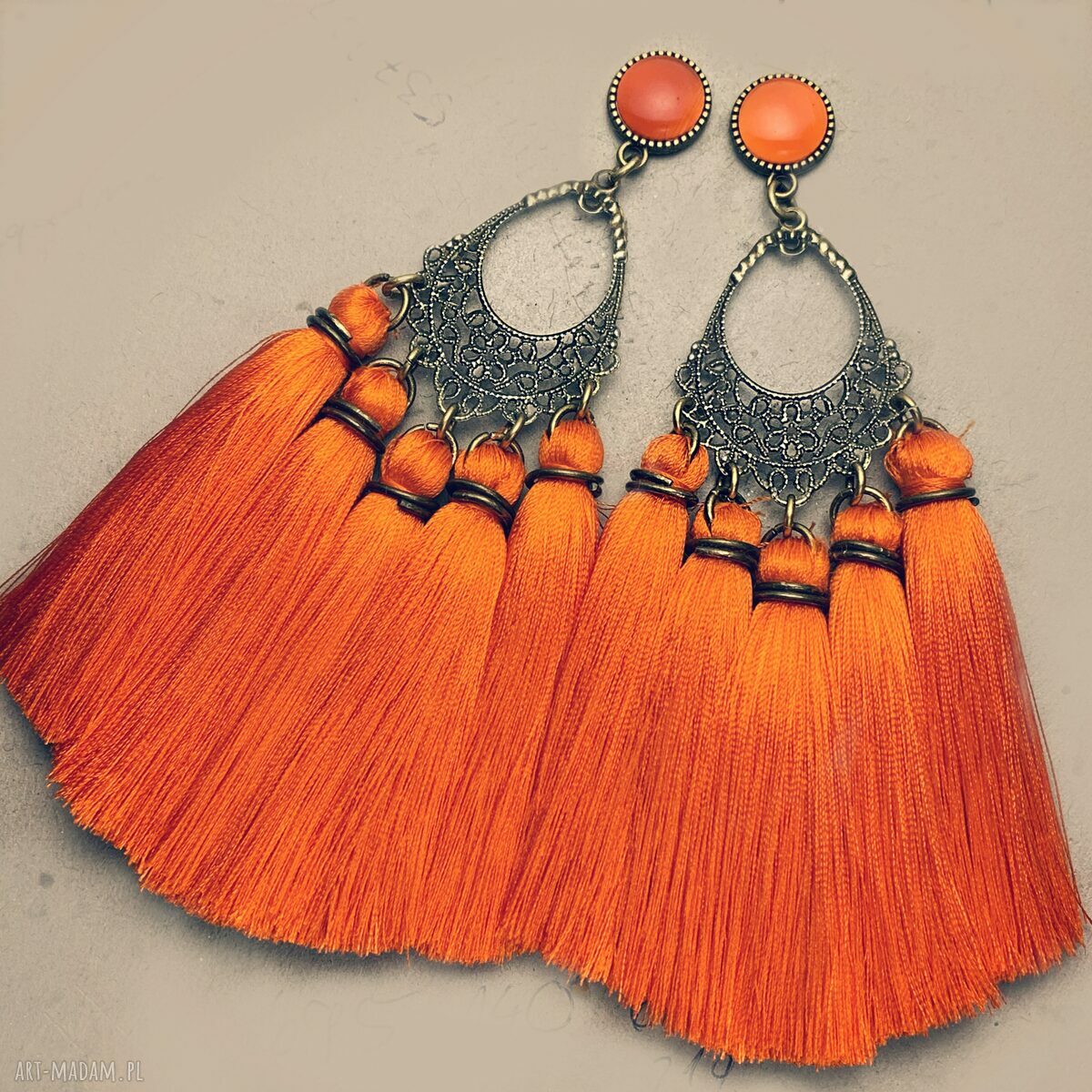 Kolczyki na zamówienie specjalne Bead Story - boho chwosty