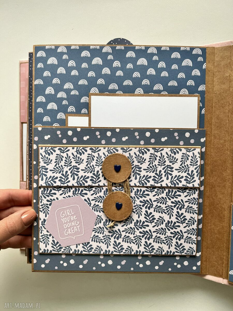 Album na zdjęcia Candy - scrapbooking różowy dla dziewczyny