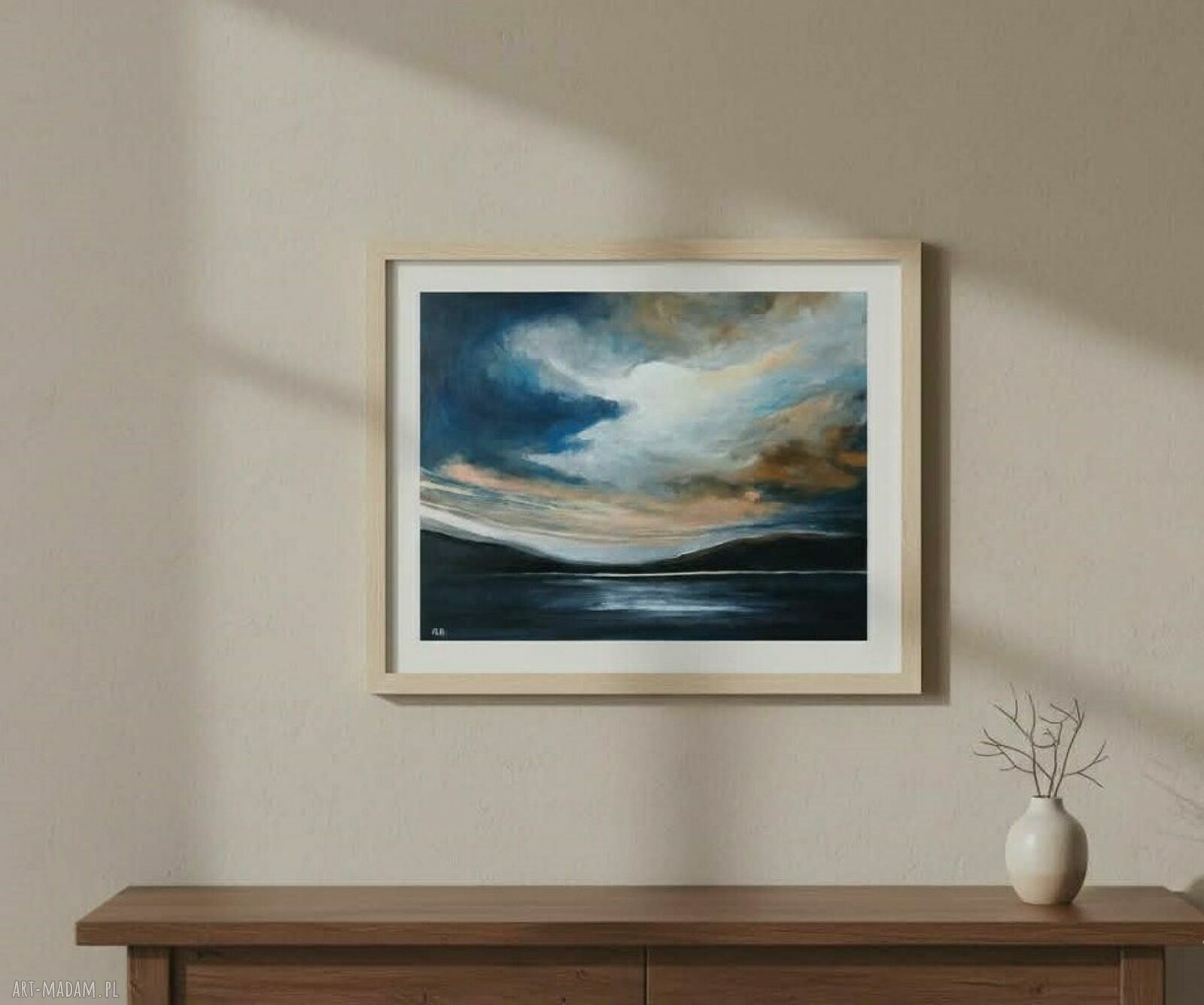 Nad jeziorem - obraz akrylowy 40/50 cm