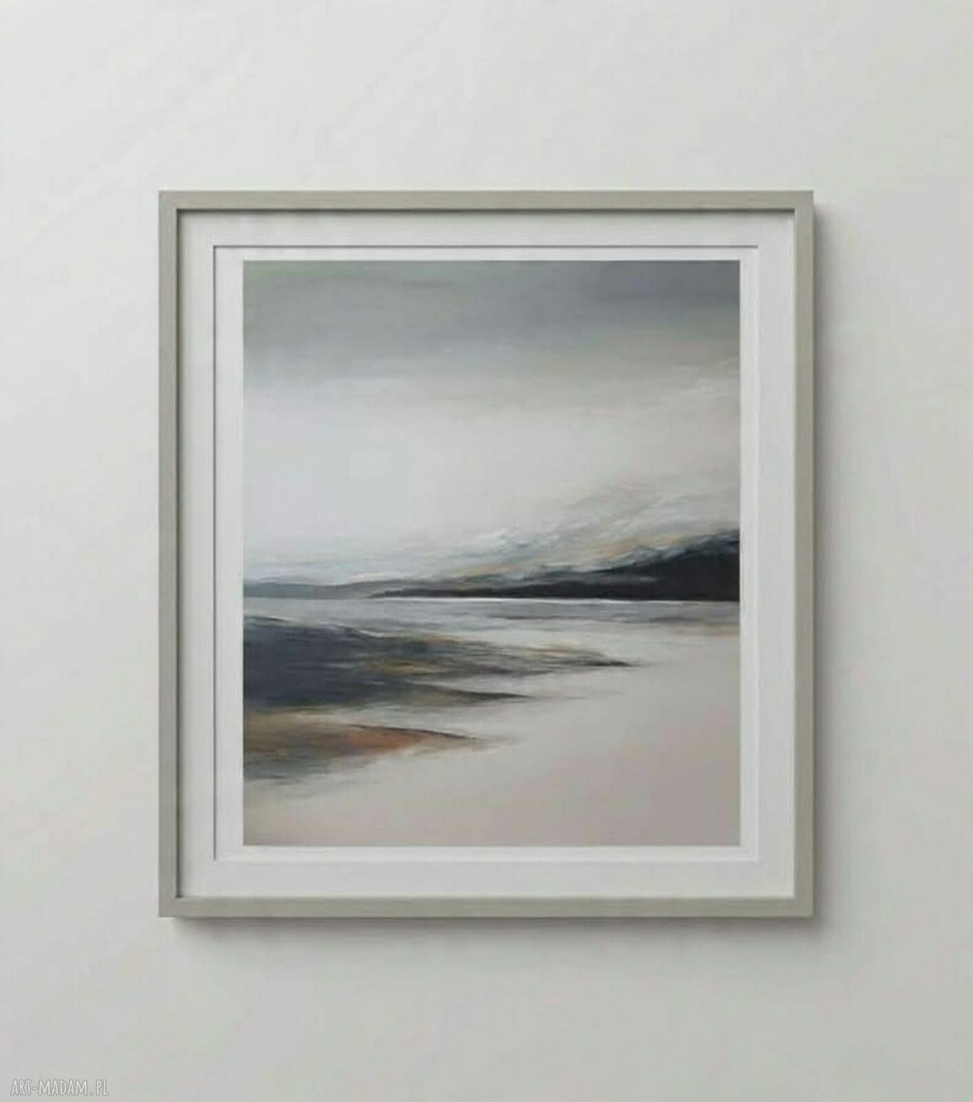Nad morzem - ręcznie malowany obraz akrylowy 70x60 cm