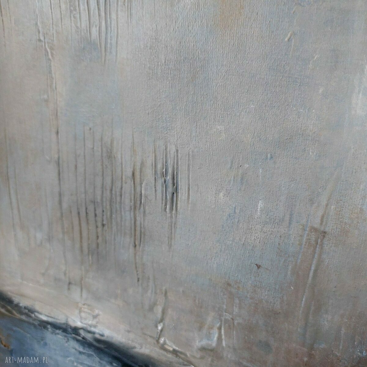 Nad Ziemią - ręcznie malowany obraz akrylowy 60x50 cm (gotowy do zawieszenia bez ramy)