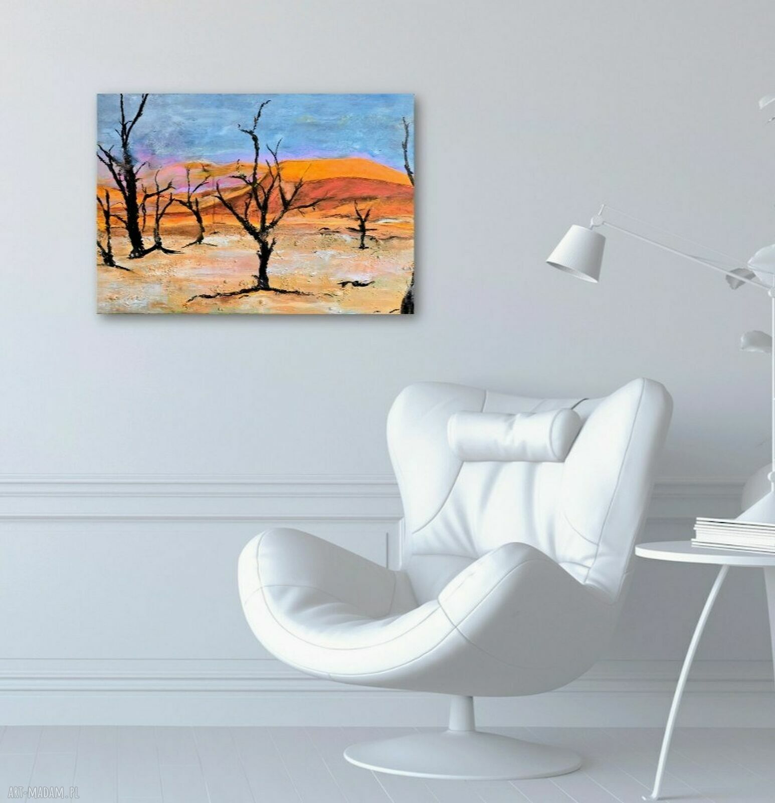 Namibia - ręcznie malowany obraz akrylowy na płótnie 50x70 cm