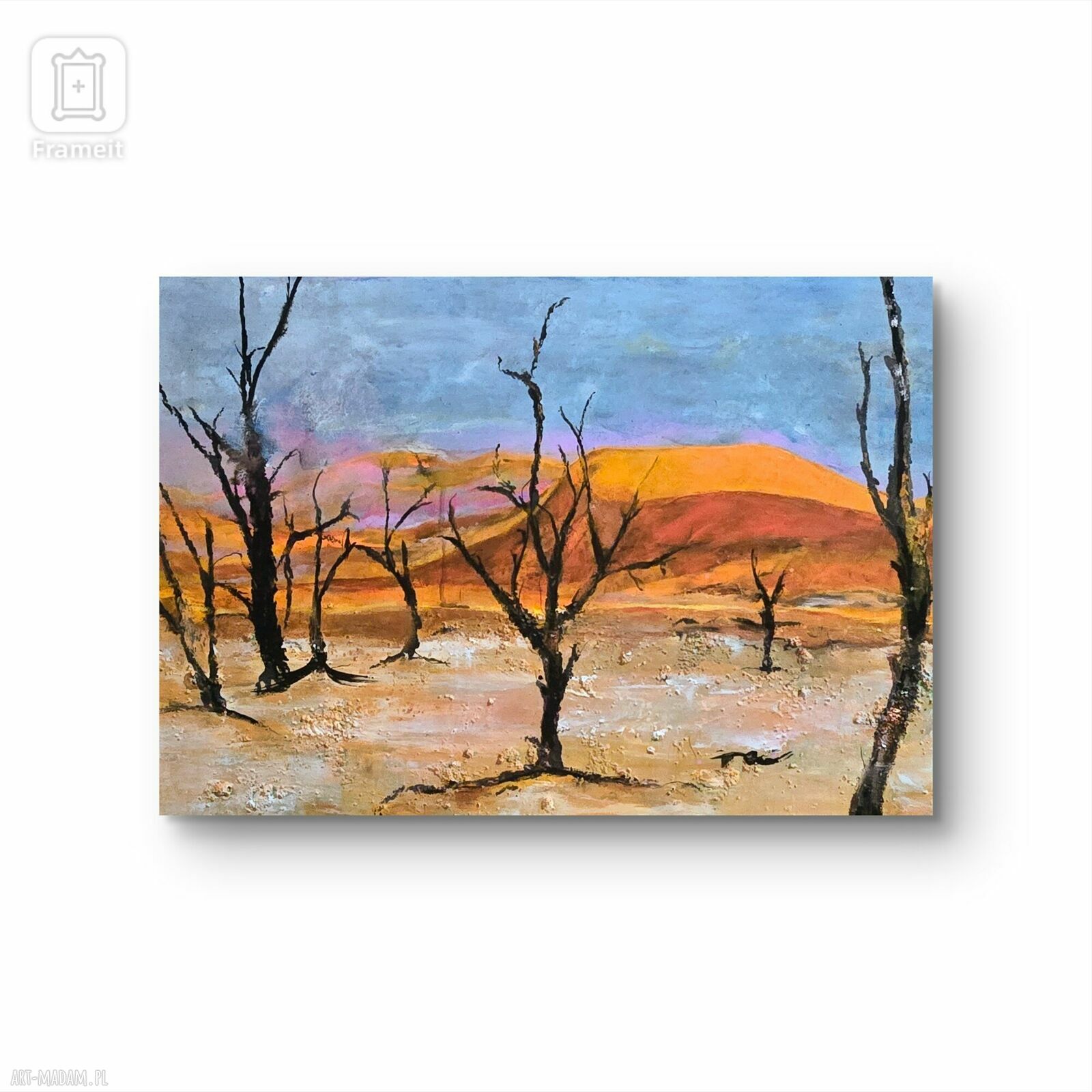 Namibia - ręcznie malowany obraz akrylowy na płótnie 50x70 cm