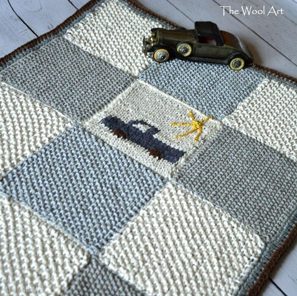 pokoik dziecka: chłopięcy kocyk HandMade