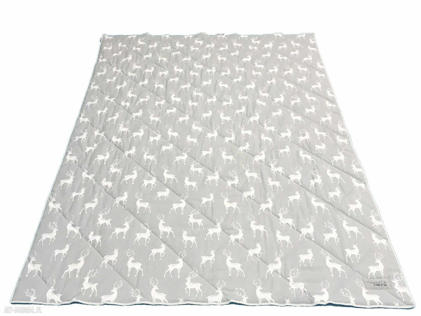 Narzuta Grey Deer 155x205 cm dwustronna skandynawska