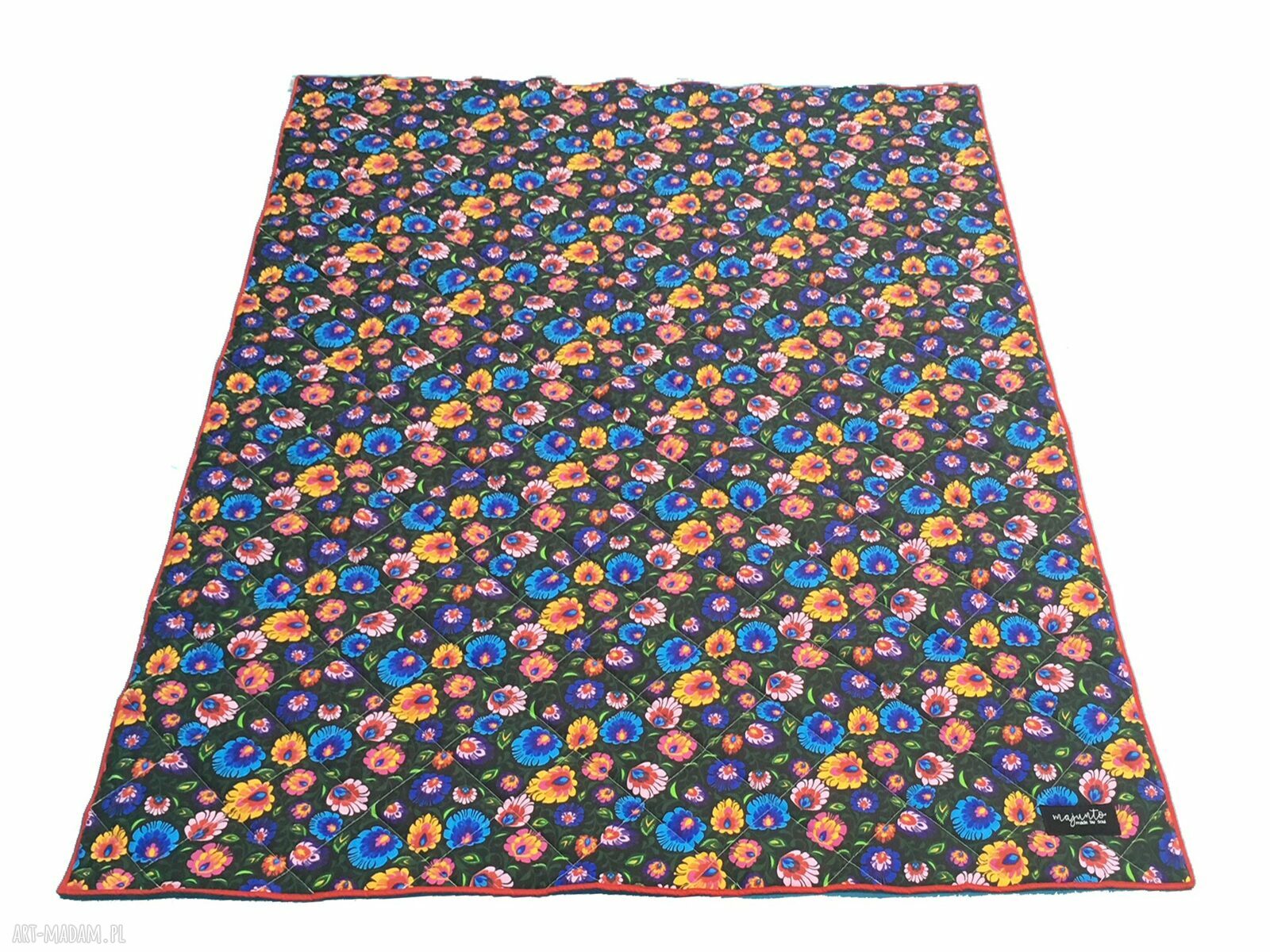 Narzuta Łowicka BLACK 155x205 cm - dwustronna