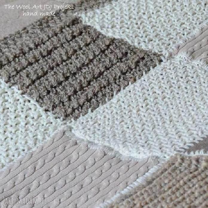 koce i narzuty: pled patchwoork ręcznie robione