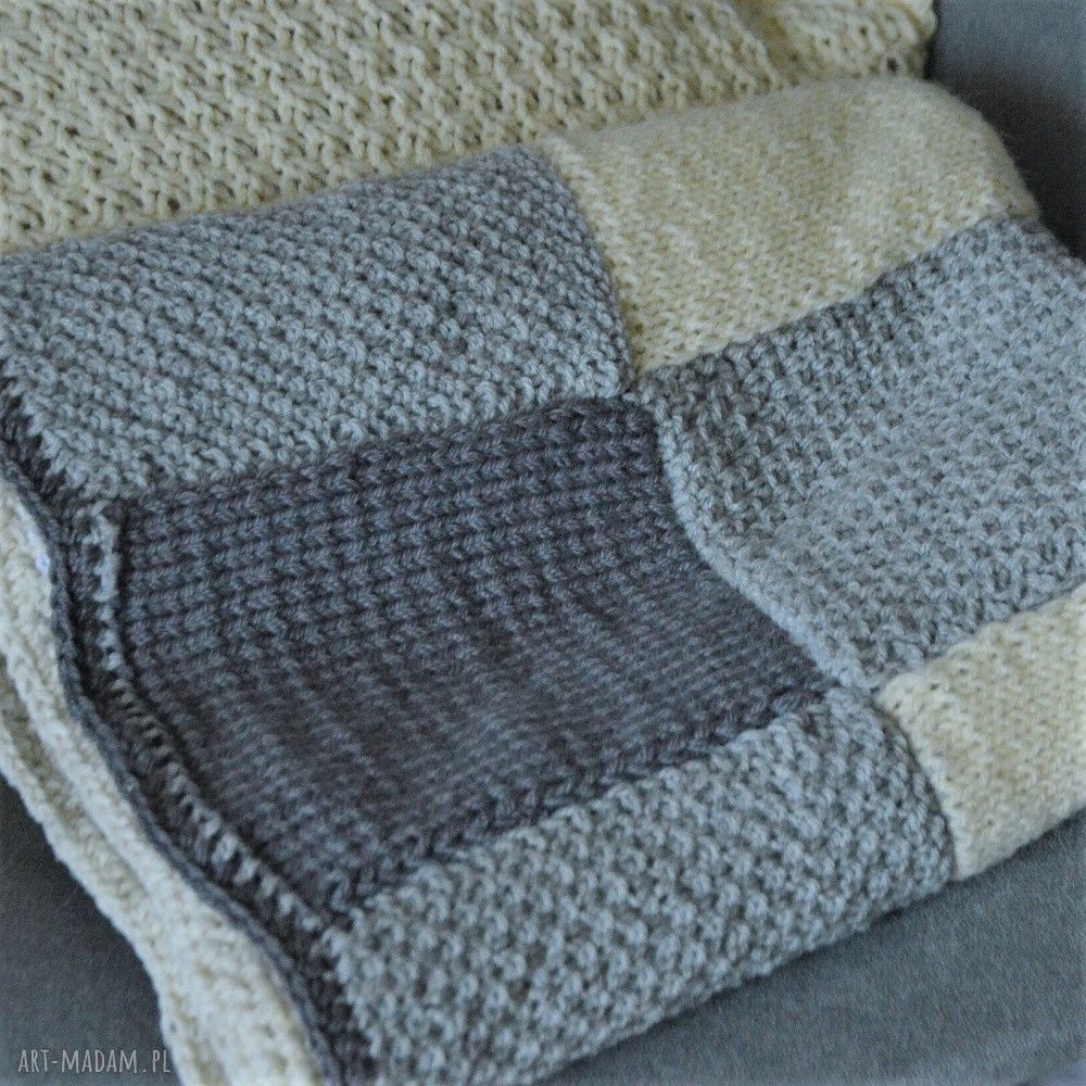 koce i narzuty: pled patchwork hand made