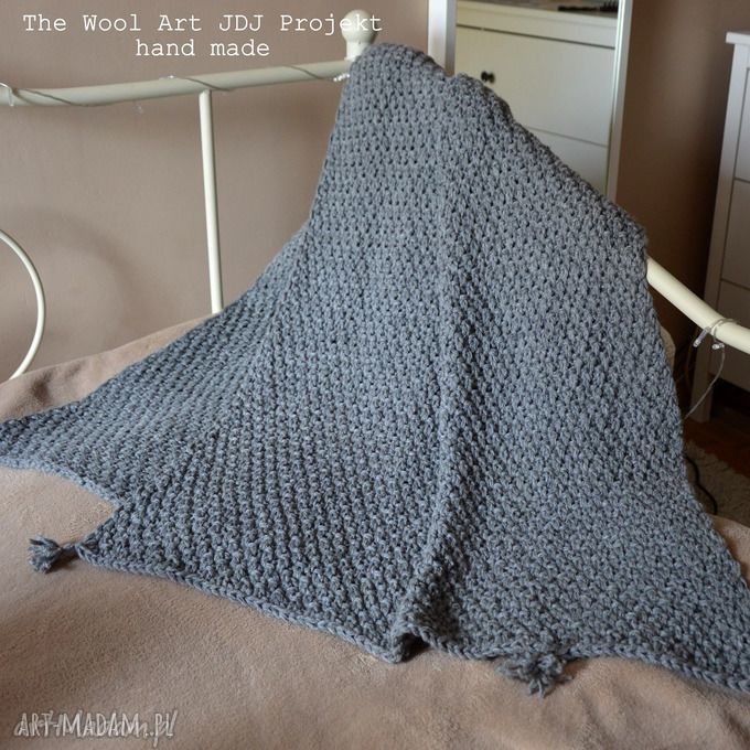 Pled zamówienie magda koc narzuta dom przyjemny dotyku ręcznie