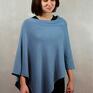 handmade poncho ponczo bluzka z dzianiny