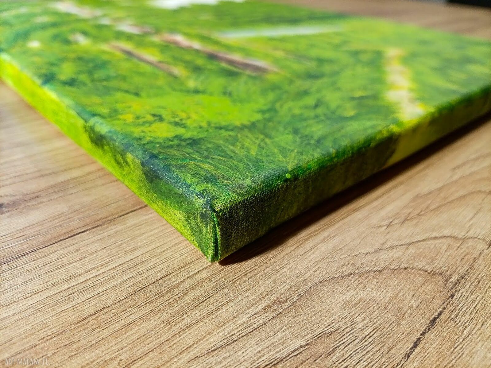 Nastrojowy pejzaż akrylowy „Polną dróżką” 40x30 cm