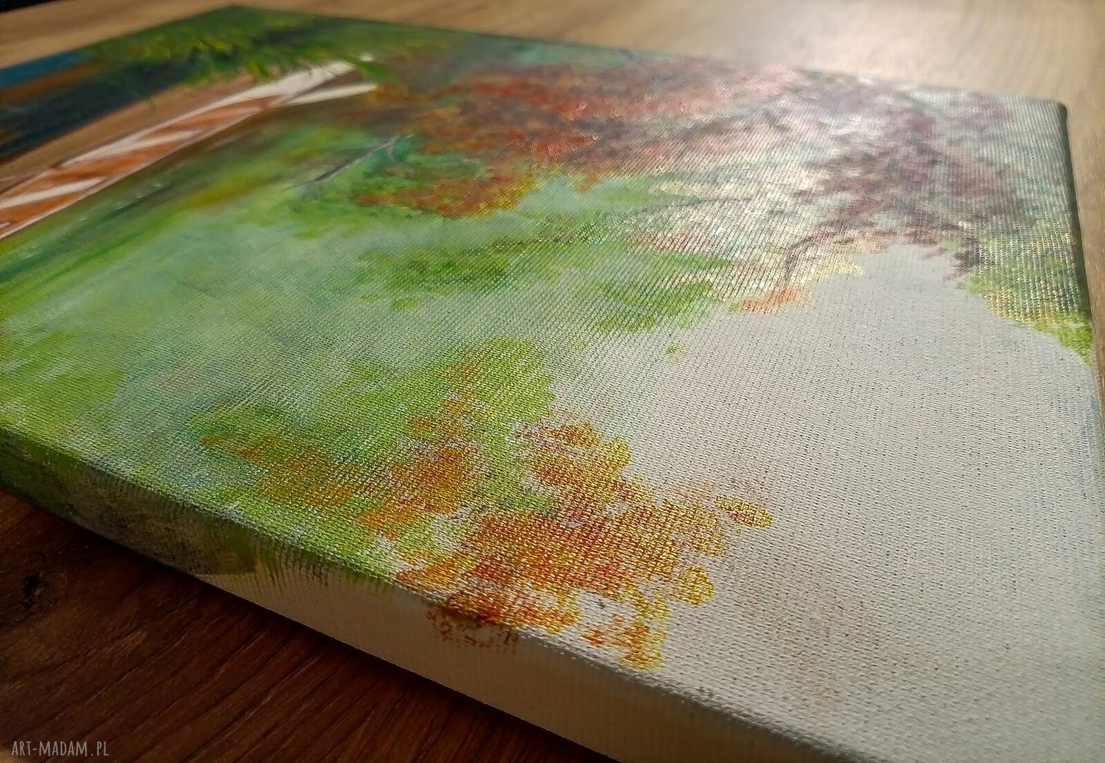 Nastrojowy obraz akrylowy na płótnie 40x30 „Zatoka wspomnień”