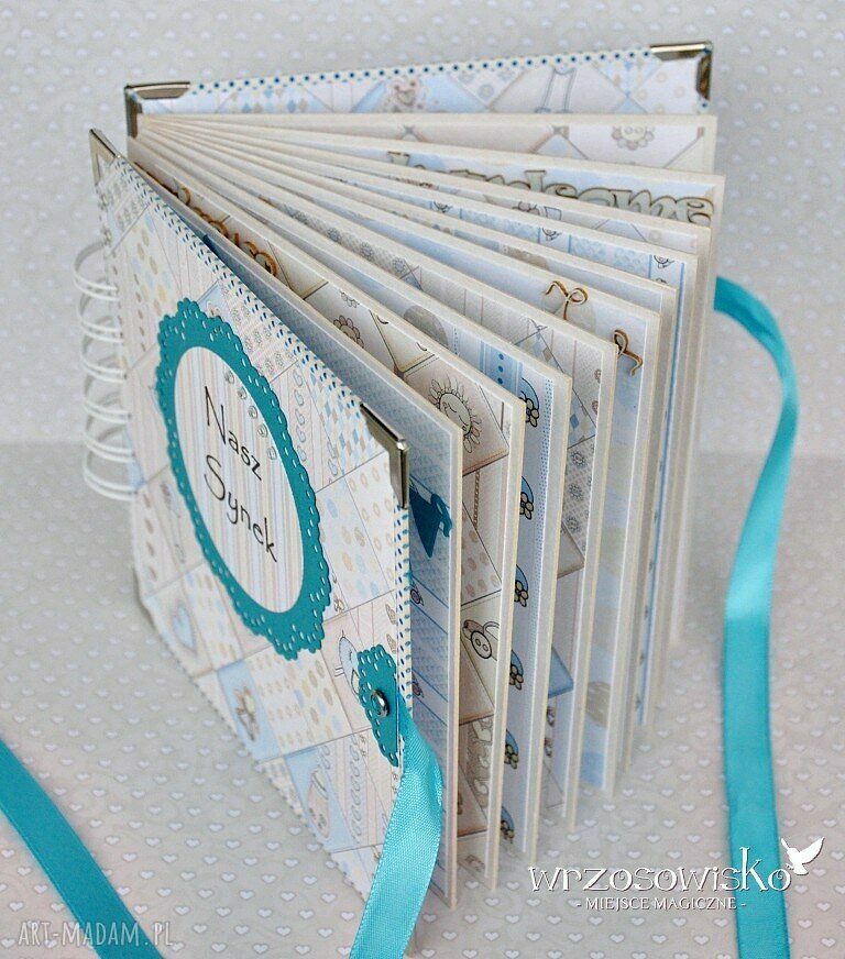 Nasz Synek album w pudełku Ręcznie wykonane