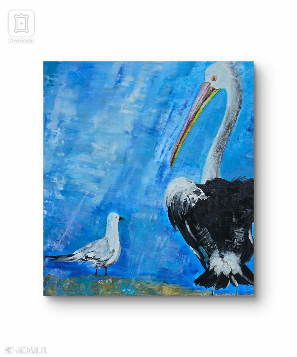 Nasze Randez-Vous - obraz akrylowy na płótnie 50x50x1 cm, ręcznie malowany