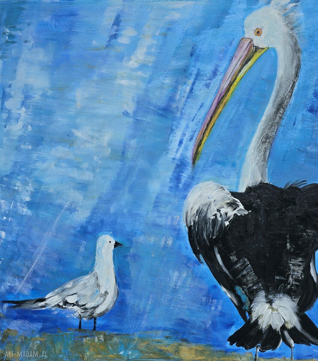 Nasze Randez-Vous - obraz akrylowy na płótnie 50x50x1 cm, ręcznie malowany