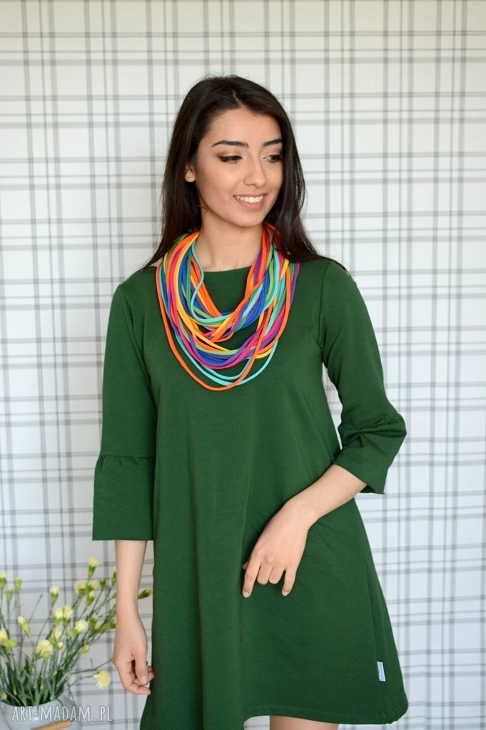 naszyjniki: naszyjnik bawełniany color light 13 Ręcznie robione