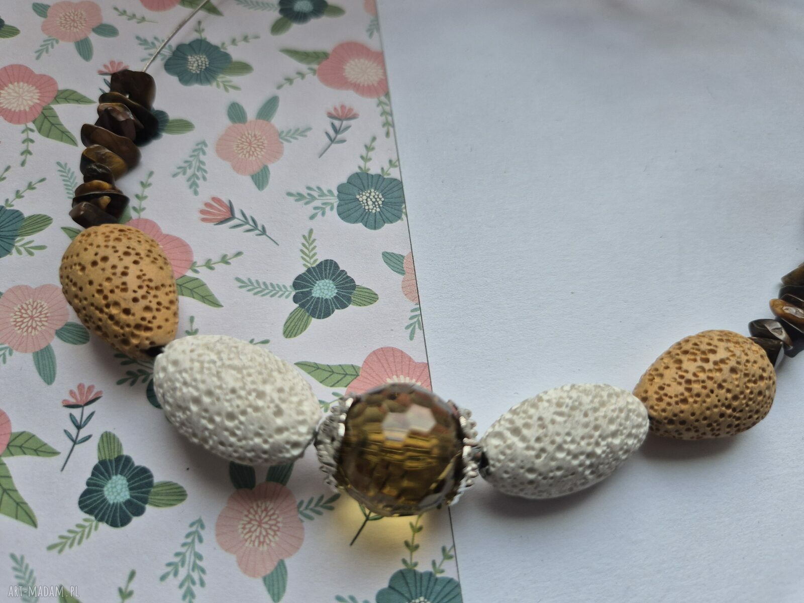 Naszyjnik boho kolorowy w formie obroży - Frida, folk i etno