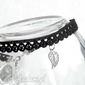 gala vena choker z listkiem