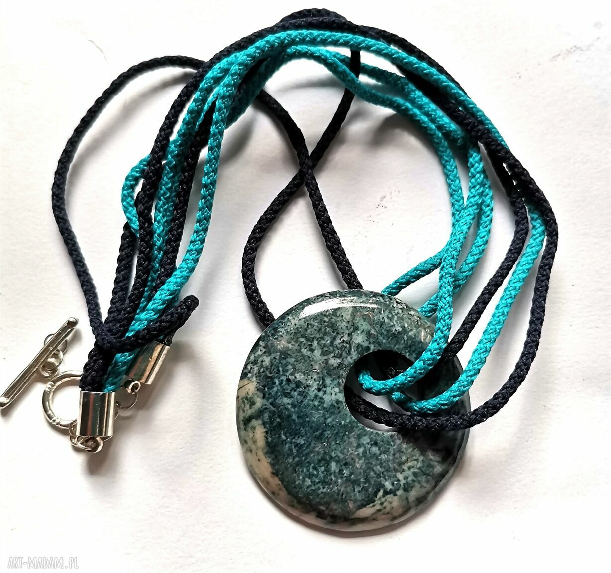 Naszyjnik etno boho folk box x1 z ceramiką