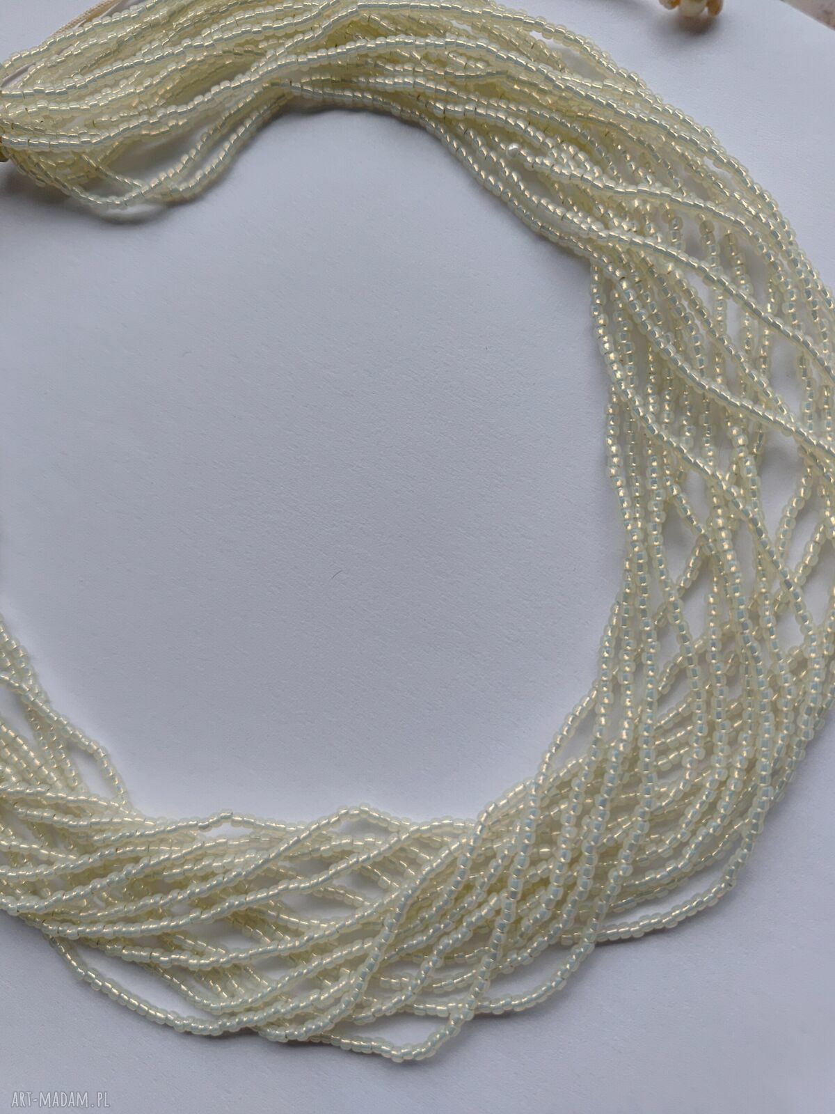 Krótki naszyjnik perłowy Toho z regulacją 44-65 cm