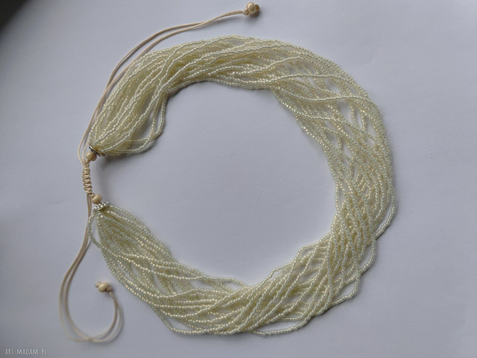 Krótki naszyjnik perłowy Toho z regulacją 44-65 cm