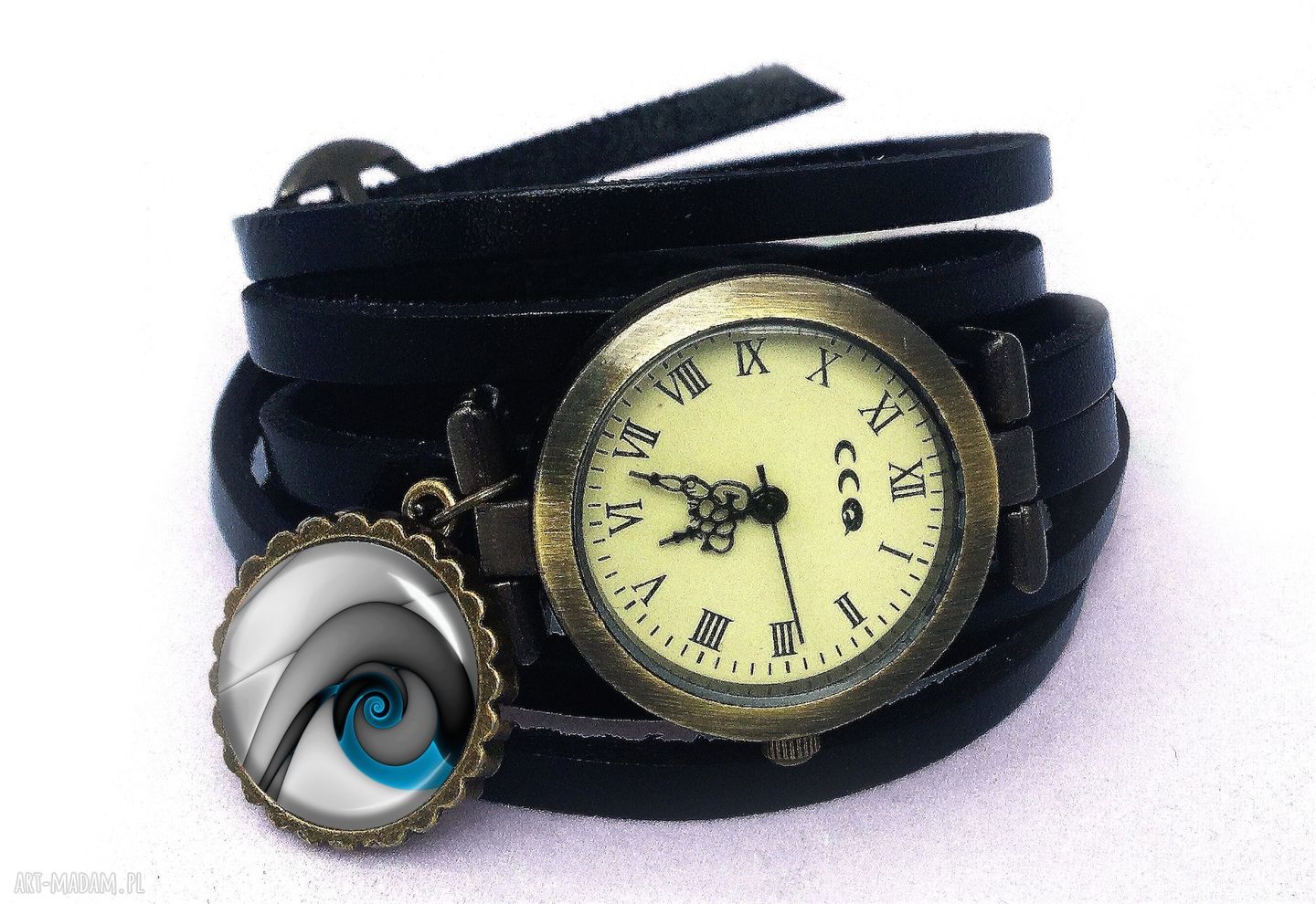 naszyjniki: Niebieski ślimak Medalion z łańcuszkiem Ręcznie wykonane