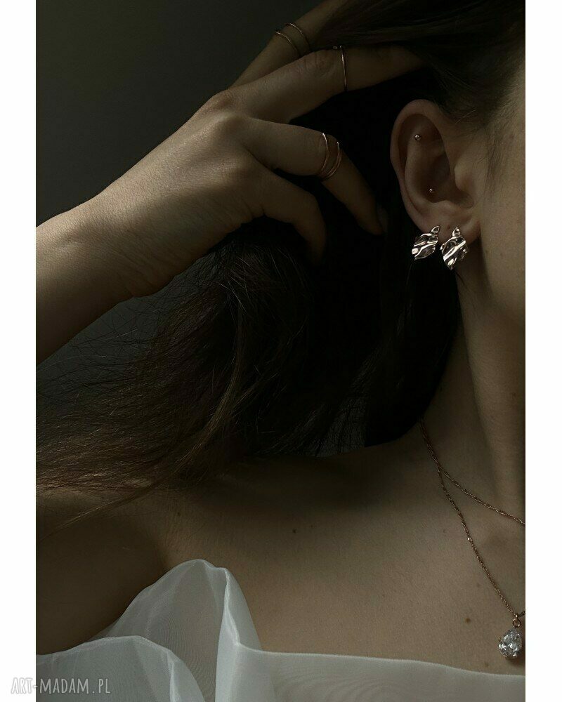 naszyjniki: Naszyjnik Singapore z różowego złota z cyrkonią HandMade