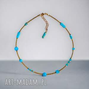 kaktusia naszyjnik turquoise choker summer collection