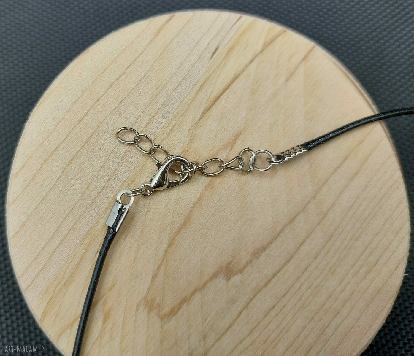 Naszyjnik wisiorek drewniany ZNAK ZODIAKU PANNA - handmade