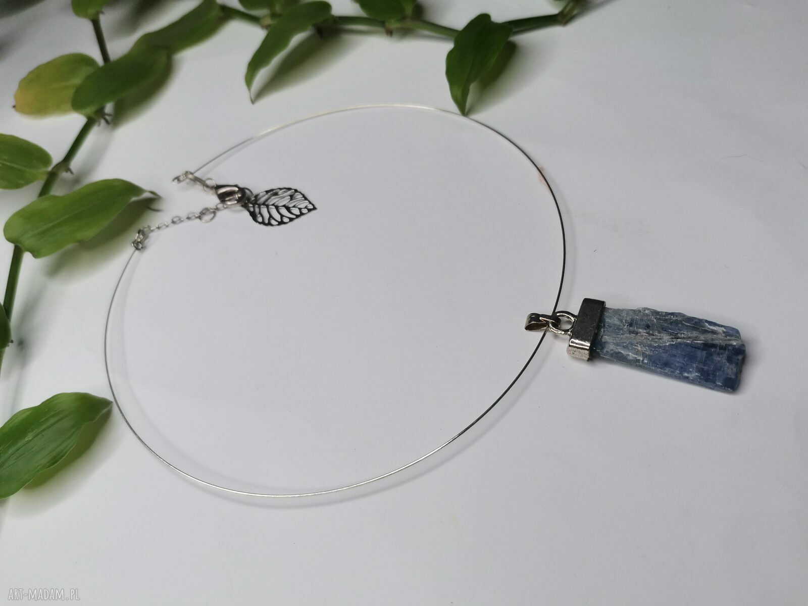 Naszyjnik z cyjanitem INTUICJA - handmade Ruda Klara
