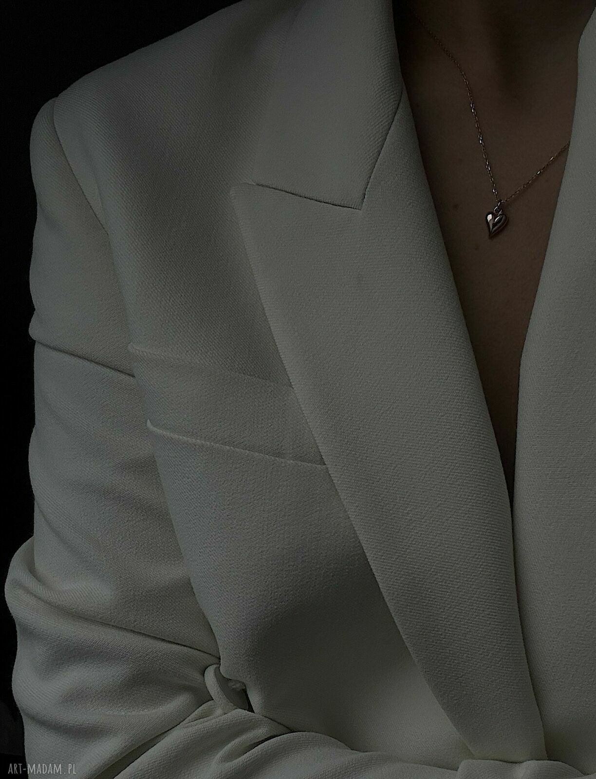 naszyjniki: Naszyjnik z małym serduszkiem z różowego złota hand made