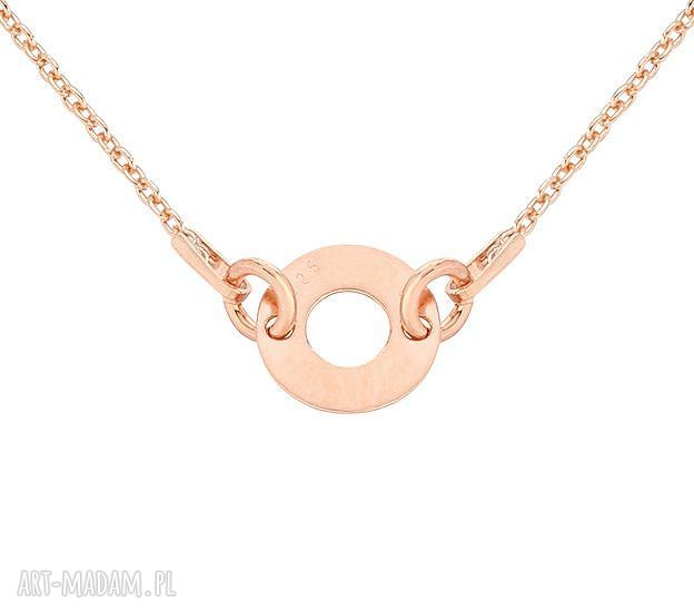 naszyjniki: Naszyjnik z różowego złota z delikatną Karmą Handmade