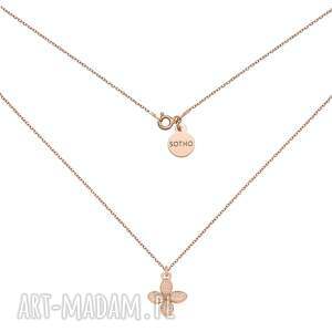 sotho naszyjnik z różowego złota z kwiatkiem