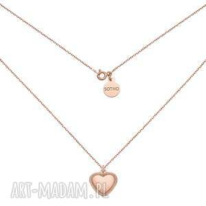 sotho naszyjnik z sercem z różowego złota