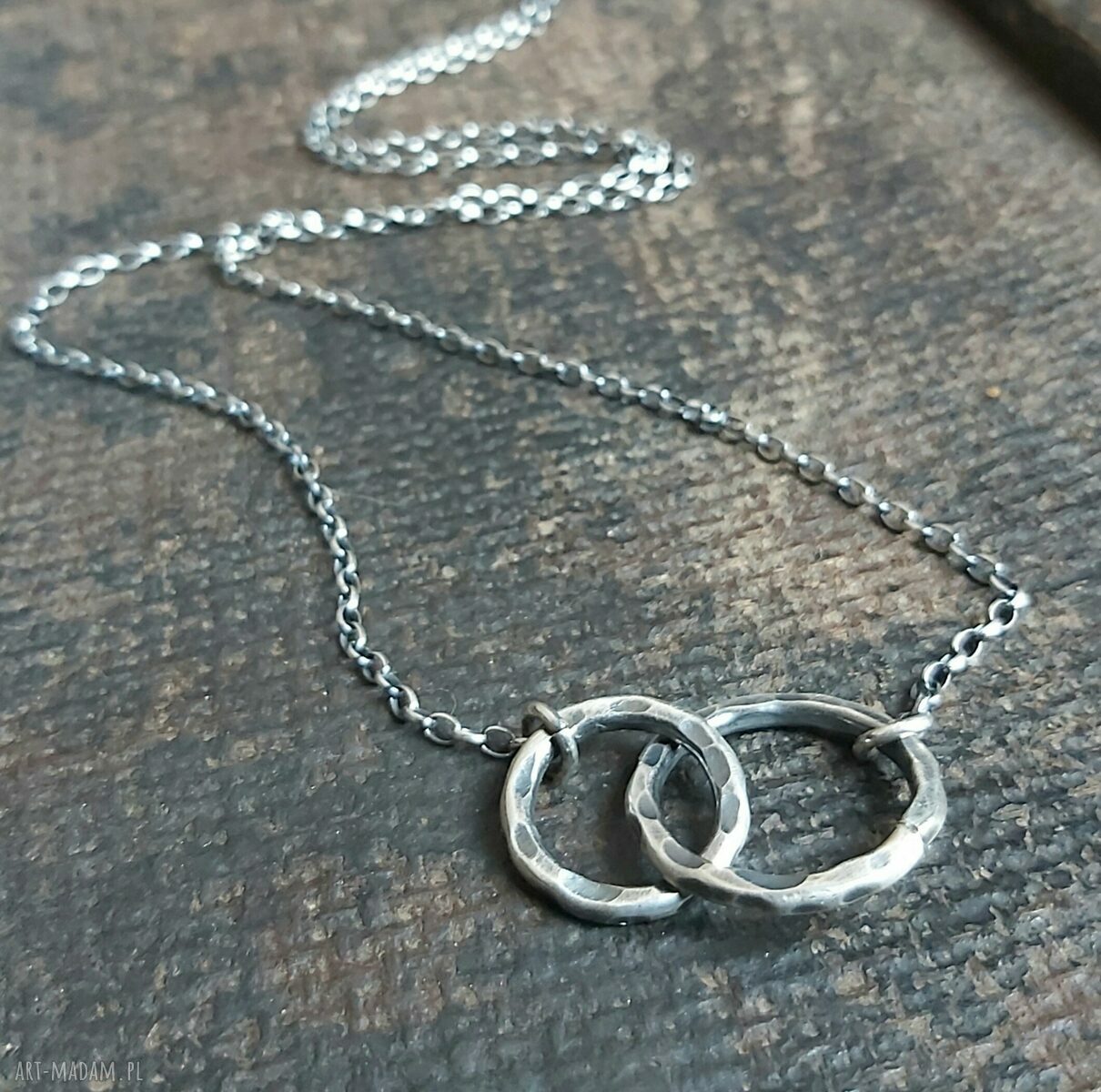 Naszyjnik ze srebra unisex hand made