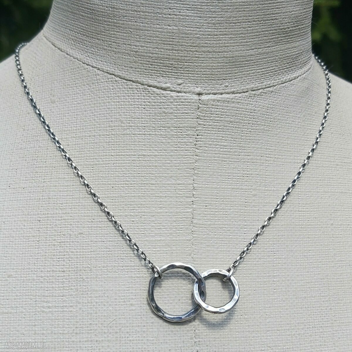 Naszyjnik ze srebra unisex hand made