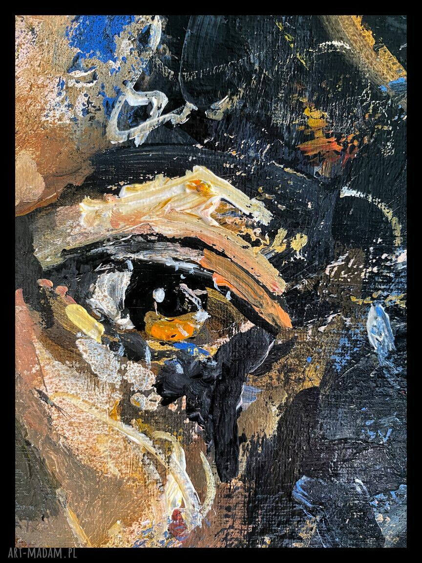 Nathalie 70x50 - obraz ręcznie malowany akryl na płótnie, portret kobiety